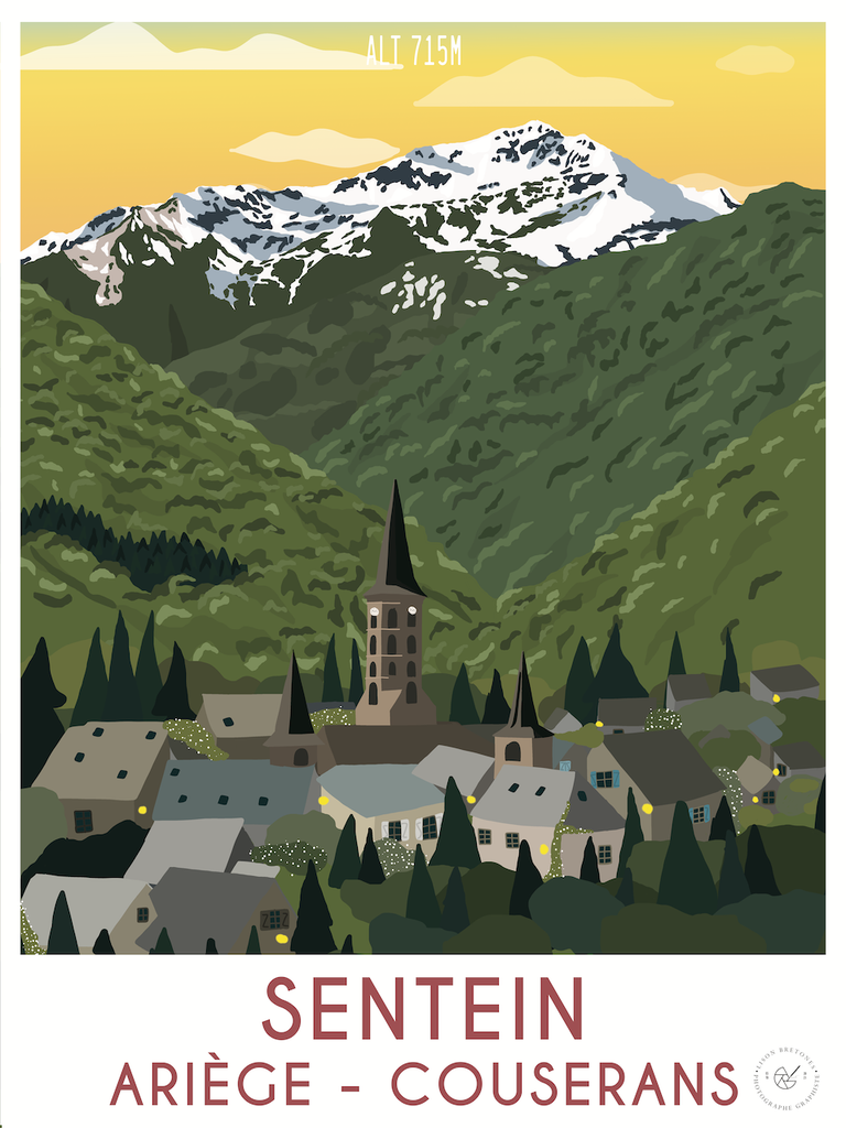 Carte Postale - Sentein