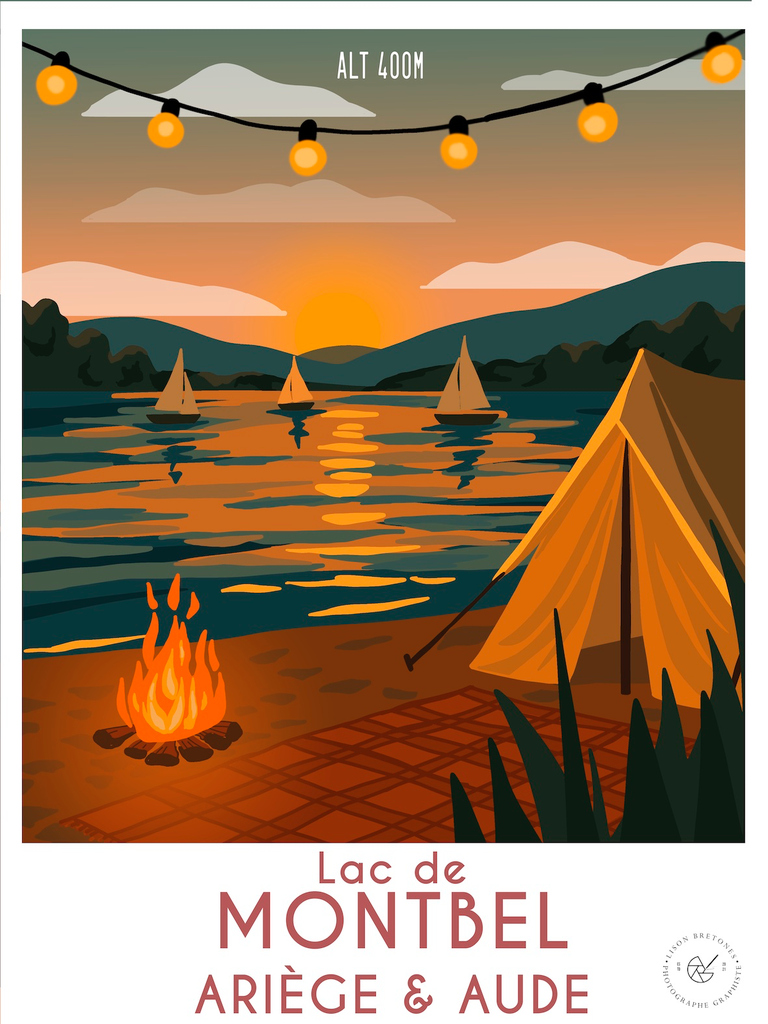 Affiche Lac de Montbel