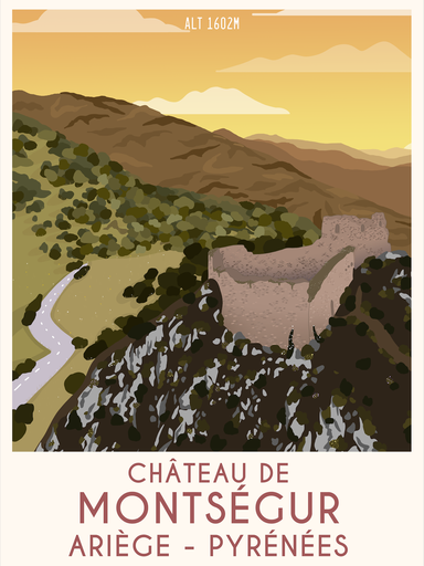 Affiche Château de Montsegur