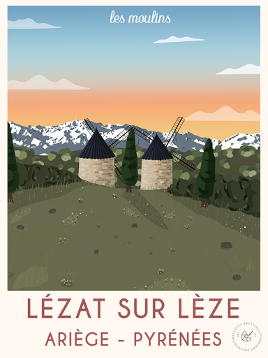 Carte Postale - Lézat sur Lèze