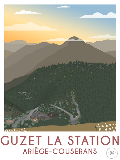 Affiche Guzet-Été