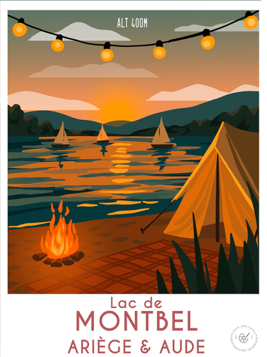 Affiche Lac de Montbel